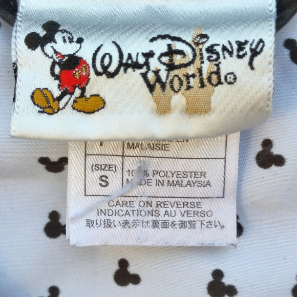 Mickey Hoodie Walt Disney World Light Jacket Zip Close Mickey Mouse Lined Black - Picture 10 of 10